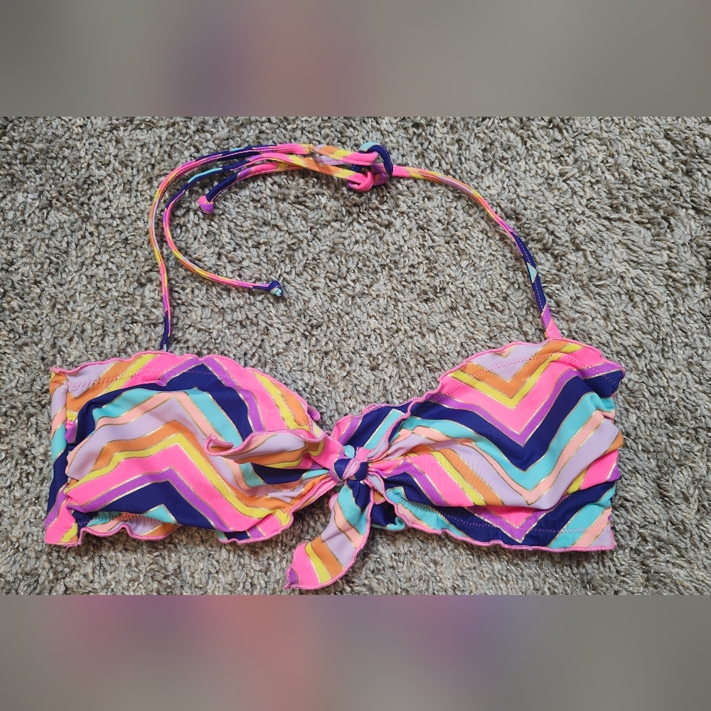 Victoria Secret Colorful Chevron Bikini Top